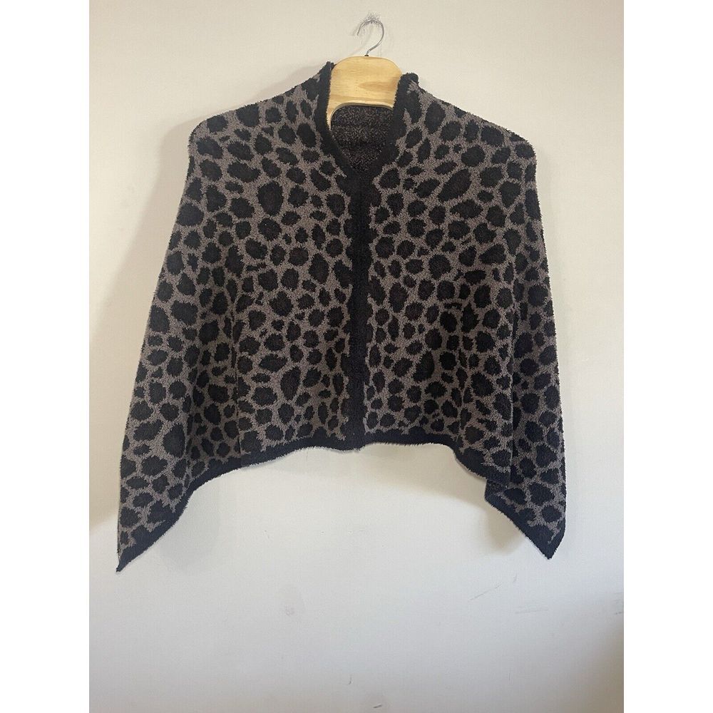 BAREFOOT DREAMS Cozy Chic Leopard Shrug Poncho One‎ Size